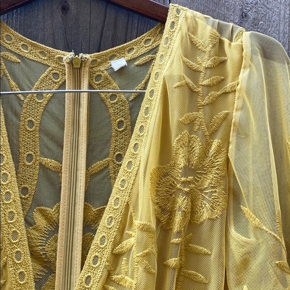 Desert yellow boho dress. - Picture 3 of 8